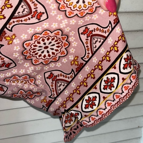 Violet & Claire 3/4 Sleeve Tunic V/Neck Blouse Top 3X Boho Cottegecore - Picture 3 of 6